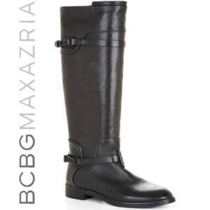 Bcbgmaxazria Leather Riding Boots